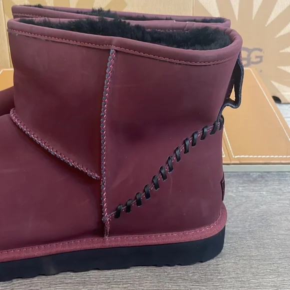 Suede Maroon Uggs Boots UGG Suede Leather Chukka Desert Ankle